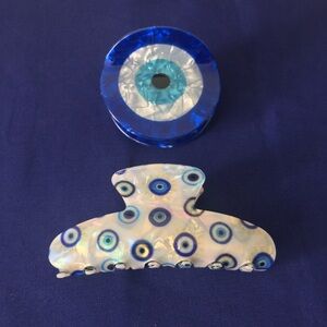 Evil Eye Claw Clip 2pc. Set